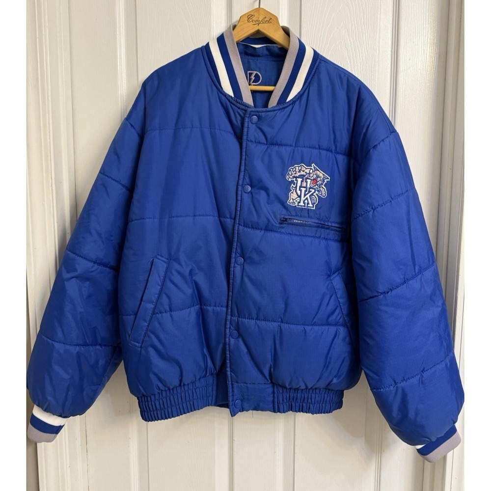 Vintage 90's Pro Player Kentucky Wildcats Reversible Puffer Jacket Coat Men's L